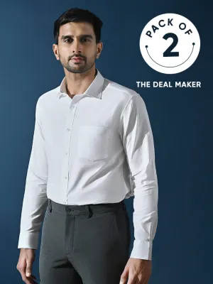 100% Cotton Pinpoint Oxford Shirt - Daystart (Pack of 2)