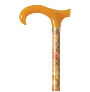 ADJUSTABLE PETITE CANE - AUTUMN LEAVES