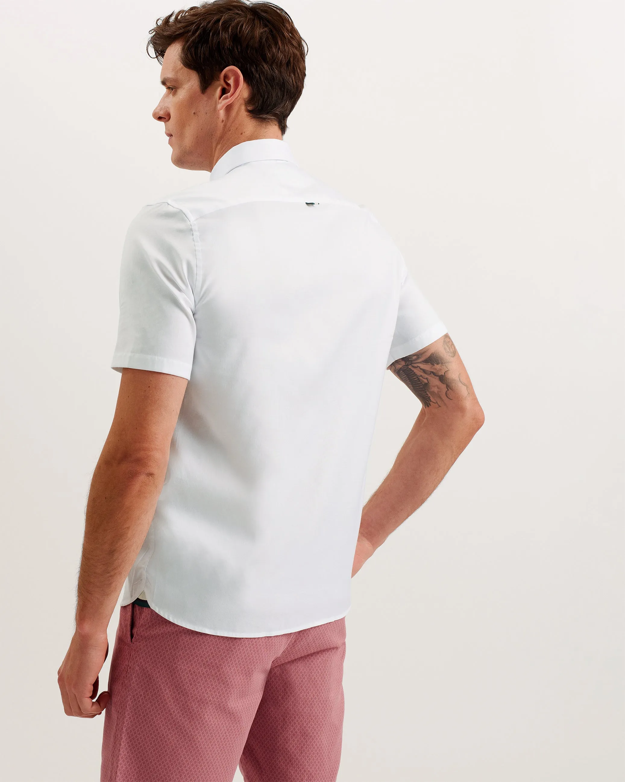 Aldgte Short Sleeve Regular Premium Oxford White