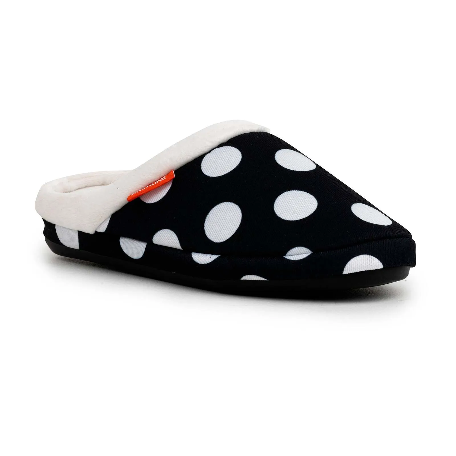 ARCHLINE Orthotic Slippers Slip On Arch Scuffs Pain Relief Moccasins - Polka Dots - EU 43