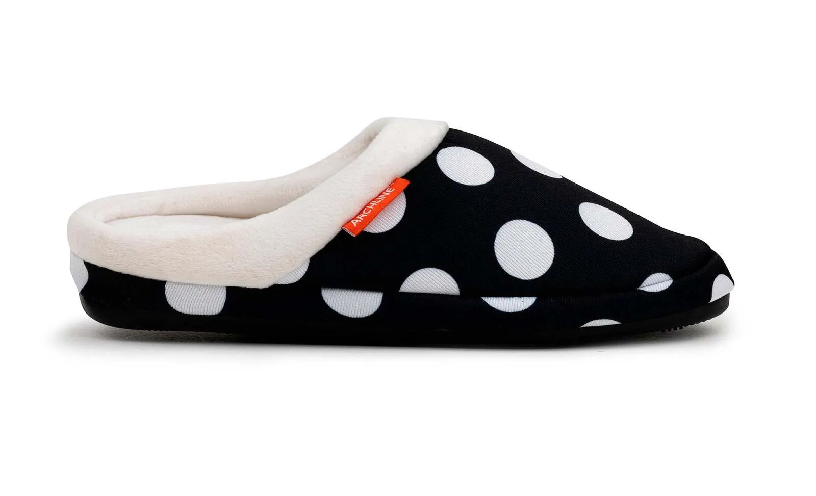 ARCHLINE Orthotic Slippers Slip On Arch Scuffs Pain Relief Moccasins - Polka Dots - EU 43