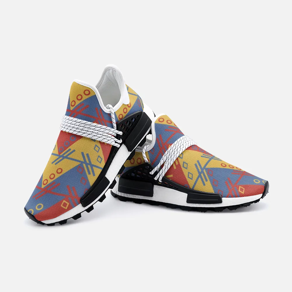 Aztec Red Gold pattern Unisex Lightweight Sneaker S-1 Boost