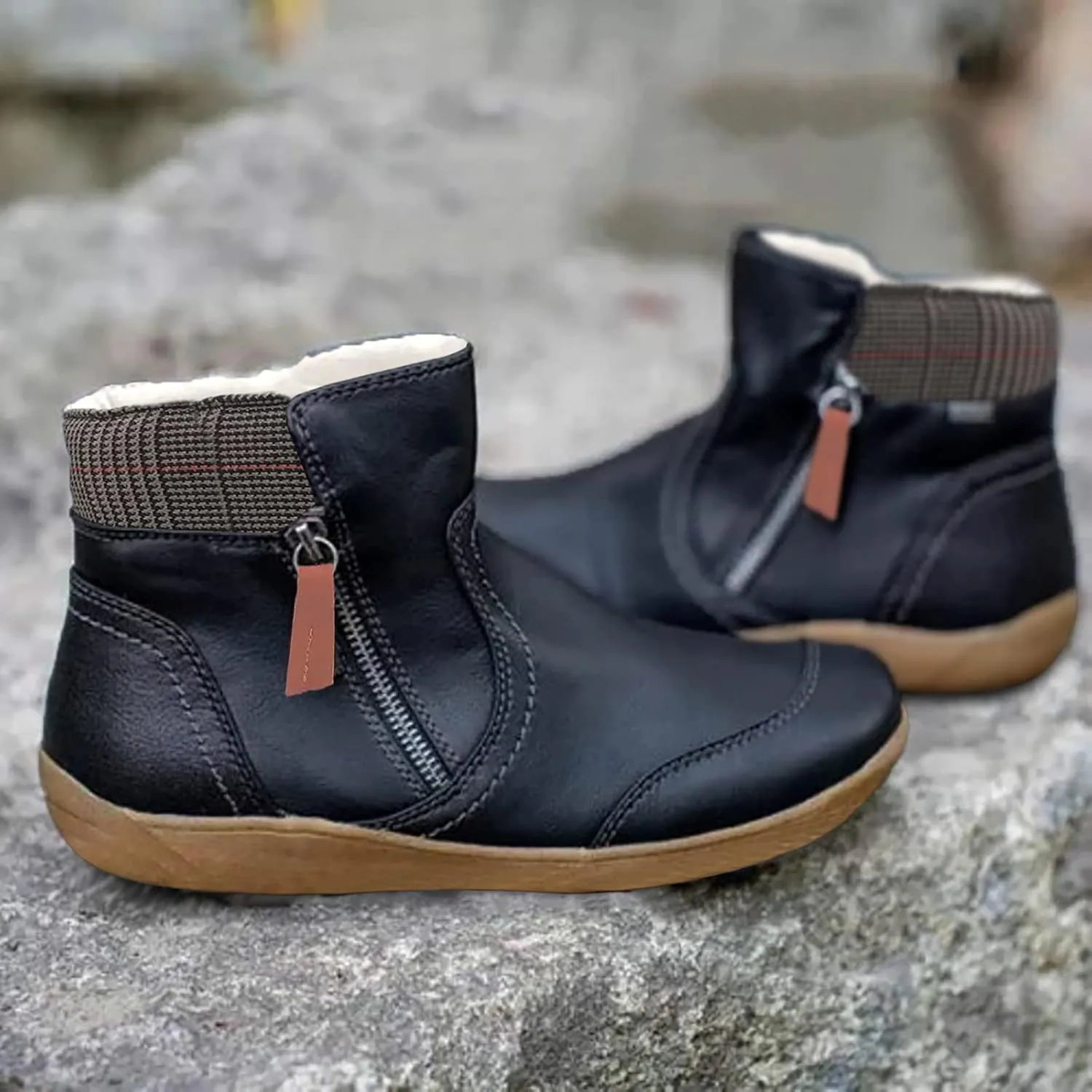 Black Winter Boots for Women Waterproof Womens Winter Snow Boots 2023 Platform Women Winter Snow Boots Padded Woman Waterproof Snow Boots Botas De Invierno Modernas Para Mujer