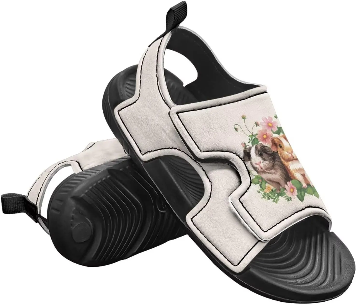 Cat Sport Sandals for Girls,Cute Rainbow Water Shoes Summer Outdoor Athletic Hiking Beach Sandals for Toddler/Little/Big Kids