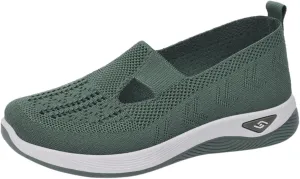 Cathalem Platform Sneakers for Women, Walking Slip on Diabetic Foam Shoes Hands Free Slip in Sneakers Arch Support