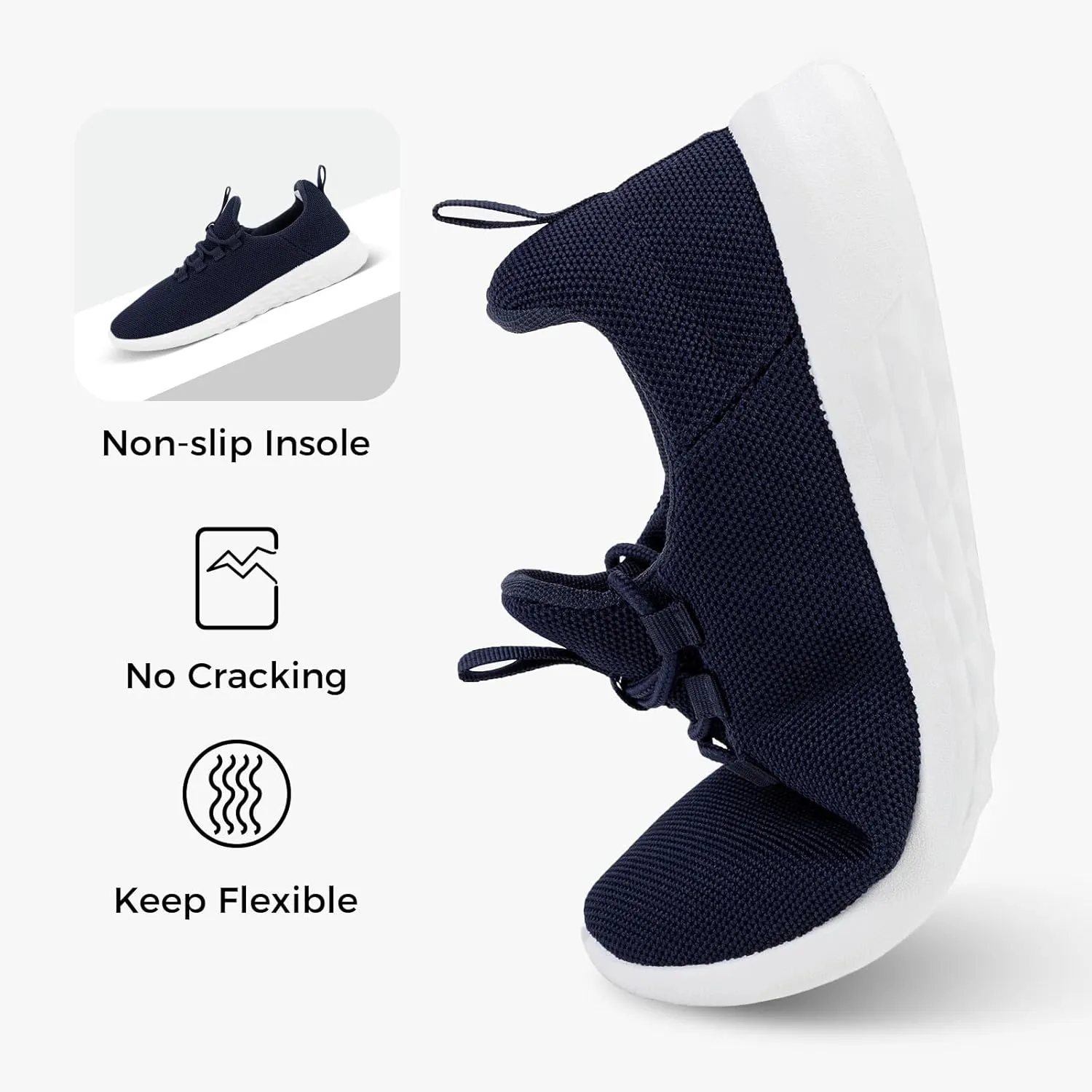 CHINMOON Women's Slip On Walking Shoes Lightweight Non Slip Running Gym Shoes Breathable Fashion Sneakers