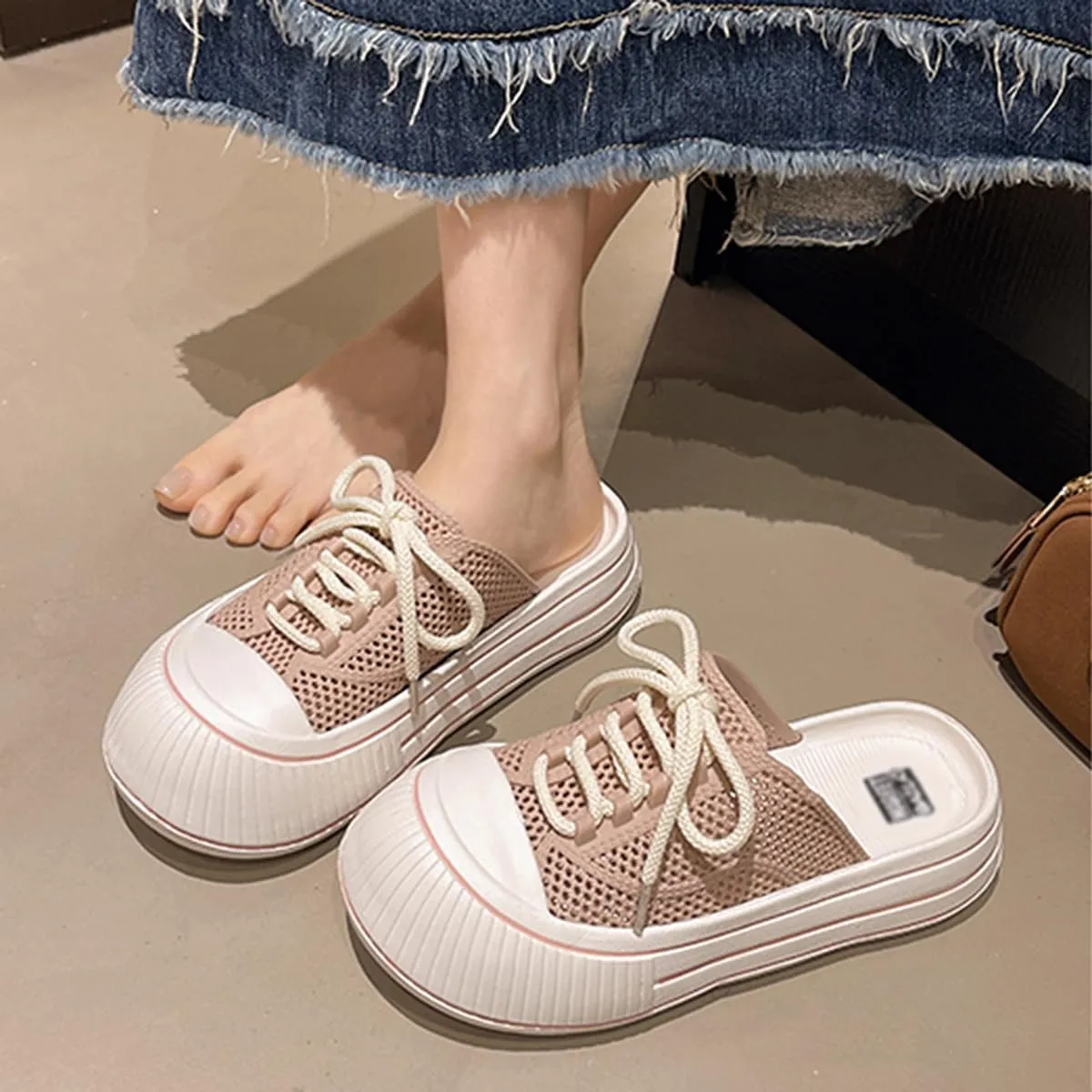 Clogs for Women Slip on Shoes Platform Mule Sneakers Soft Breathable Lightweight Outdoor Sandals