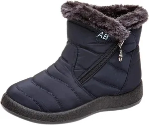 Cute Winter Boots for Women Fashion Winter Ankle Dress Boots for Women Waterproof Snow Womens Waterproof Boots Winter Womens Snow Shoes with Poles Botas Para Invierno Mujer