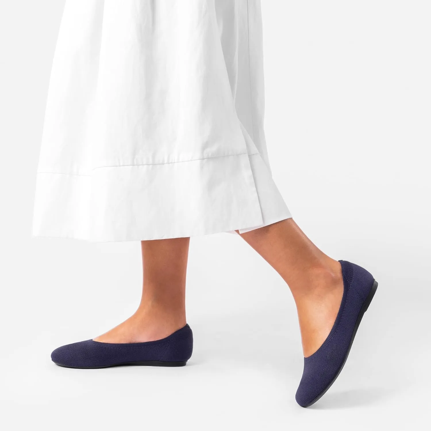 DREAM PAIRS Ballet Flats Shoes for Women, Foldable Knit Women's Flats with Arch Support, Comfortable Shoes for Women Dressy Casual Work Office
