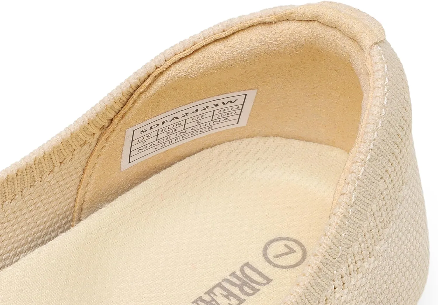 DREAM PAIRS Ballet Flats Shoes for Women, Foldable Knit Women's Flats with Arch Support, Comfortable Shoes for Women Dressy Casual Work Office