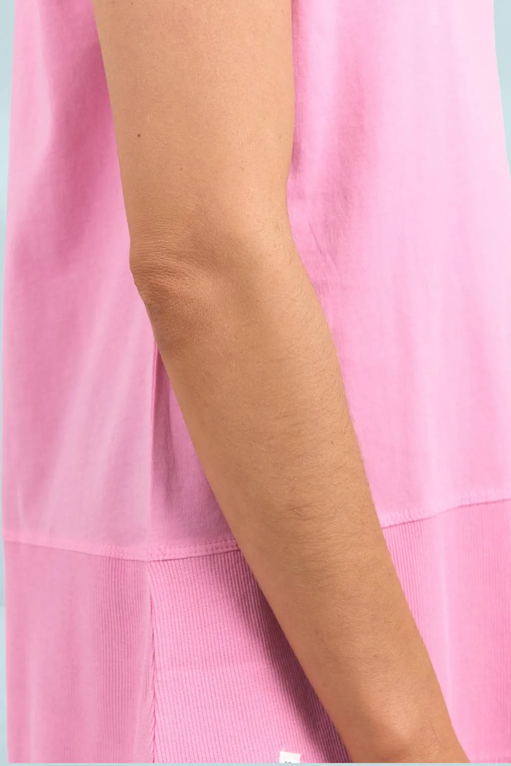 Elm Rib Short Sleeve Tee Strawberry Pink