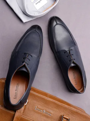 Federal Blue Handcrafted Derby Laceups Shoes