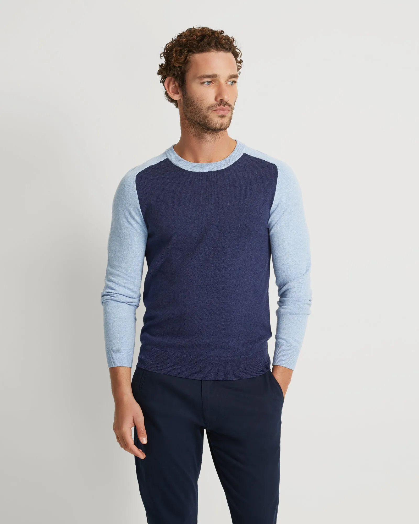 Finn Crew Neck Cashmere Blend Top