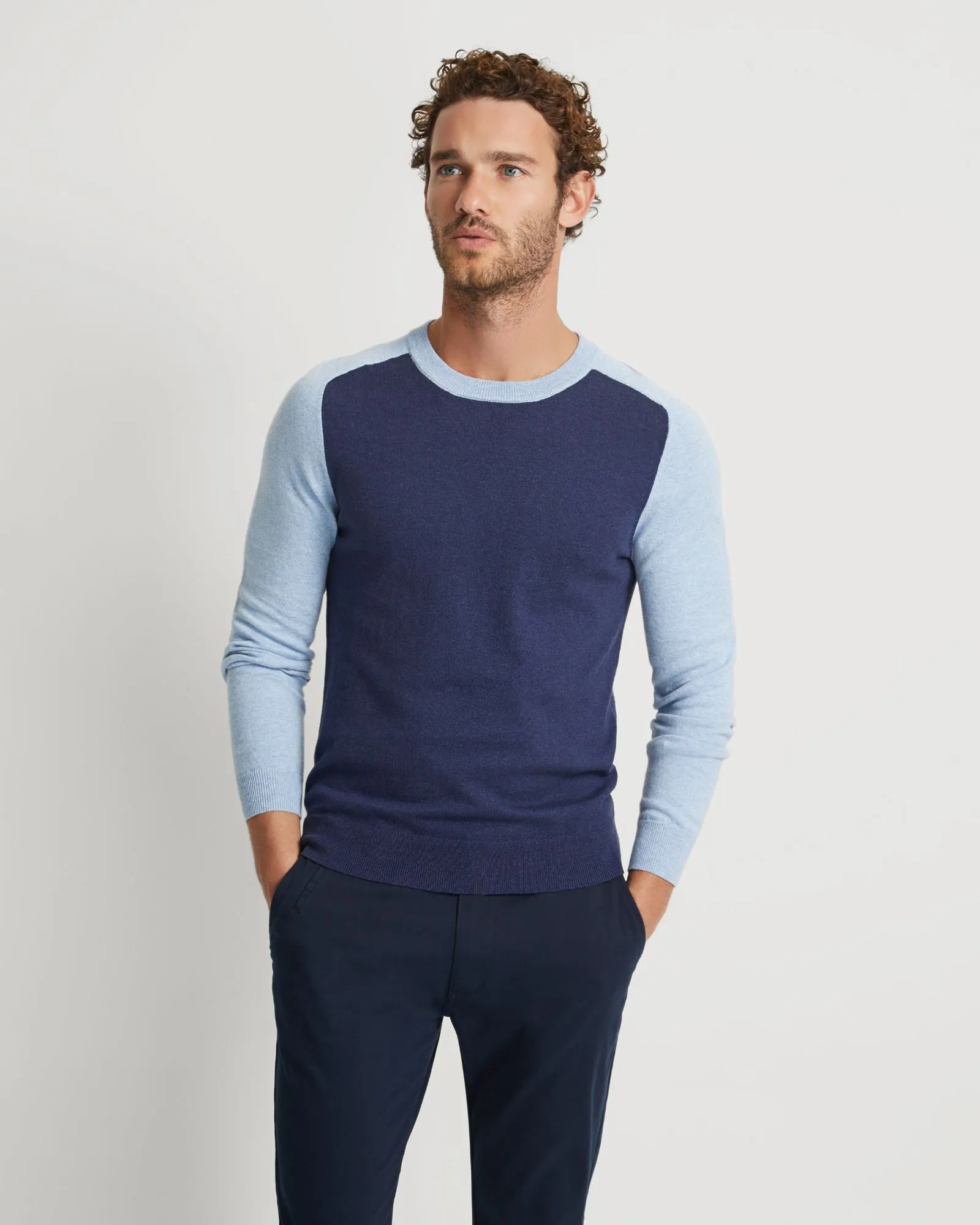 Finn Crew Neck Cashmere Blend Top
