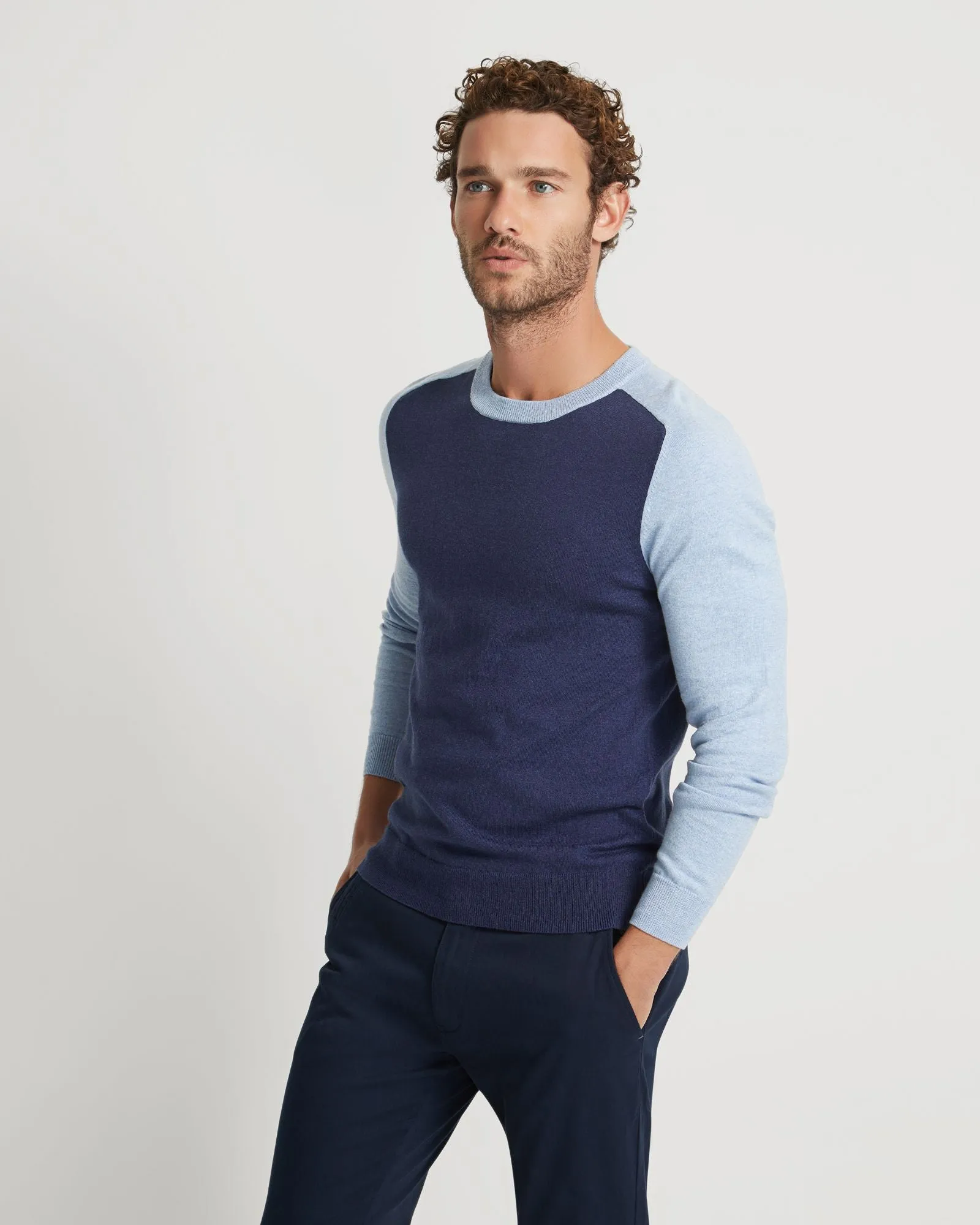 Finn Crew Neck Cashmere Blend Top