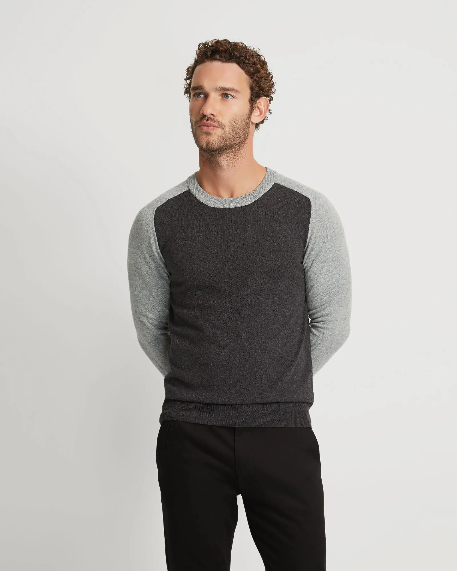 Finn Crew Neck Cashmere Blend Top