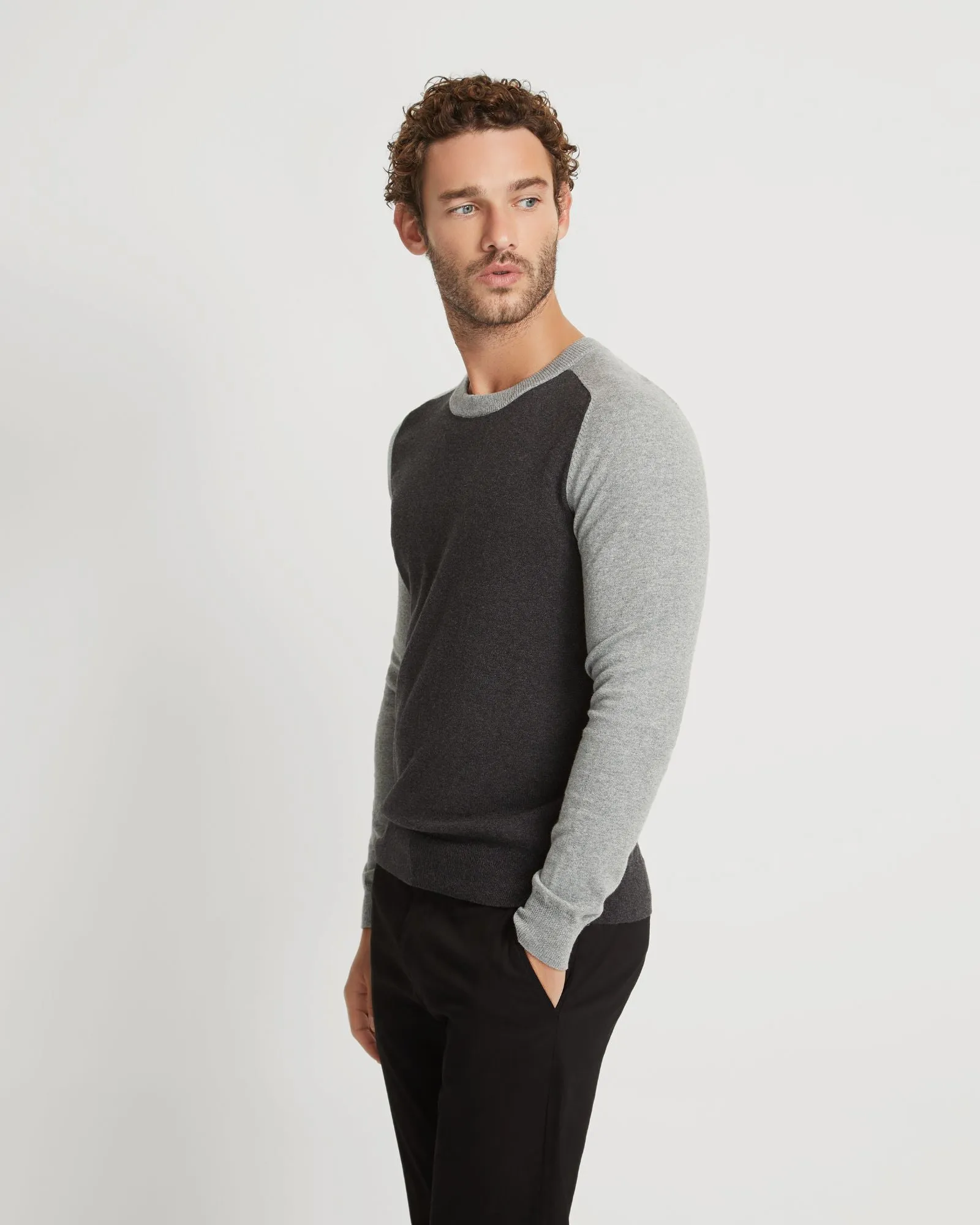 Finn Crew Neck Cashmere Blend Top