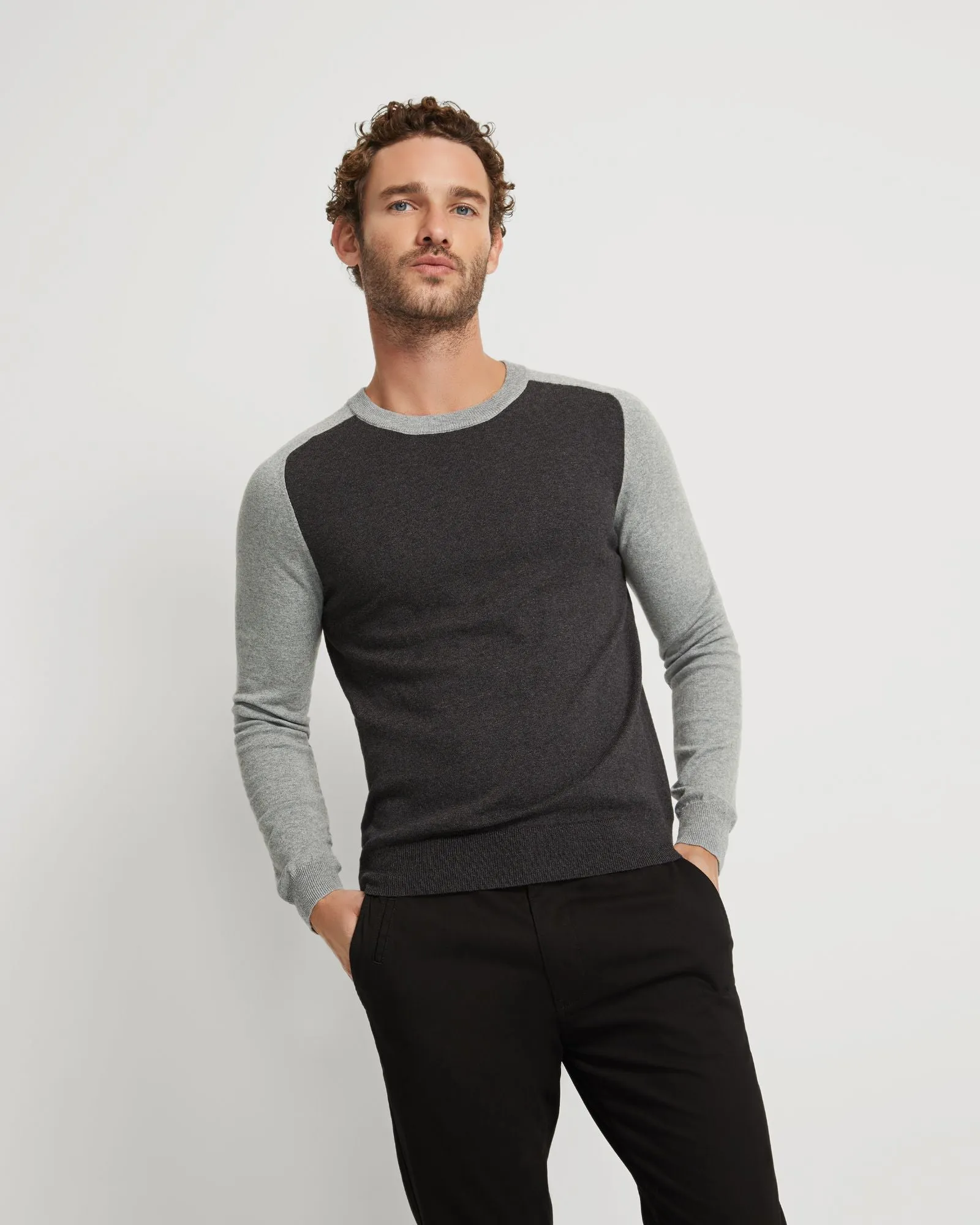 Finn Crew Neck Cashmere Blend Top