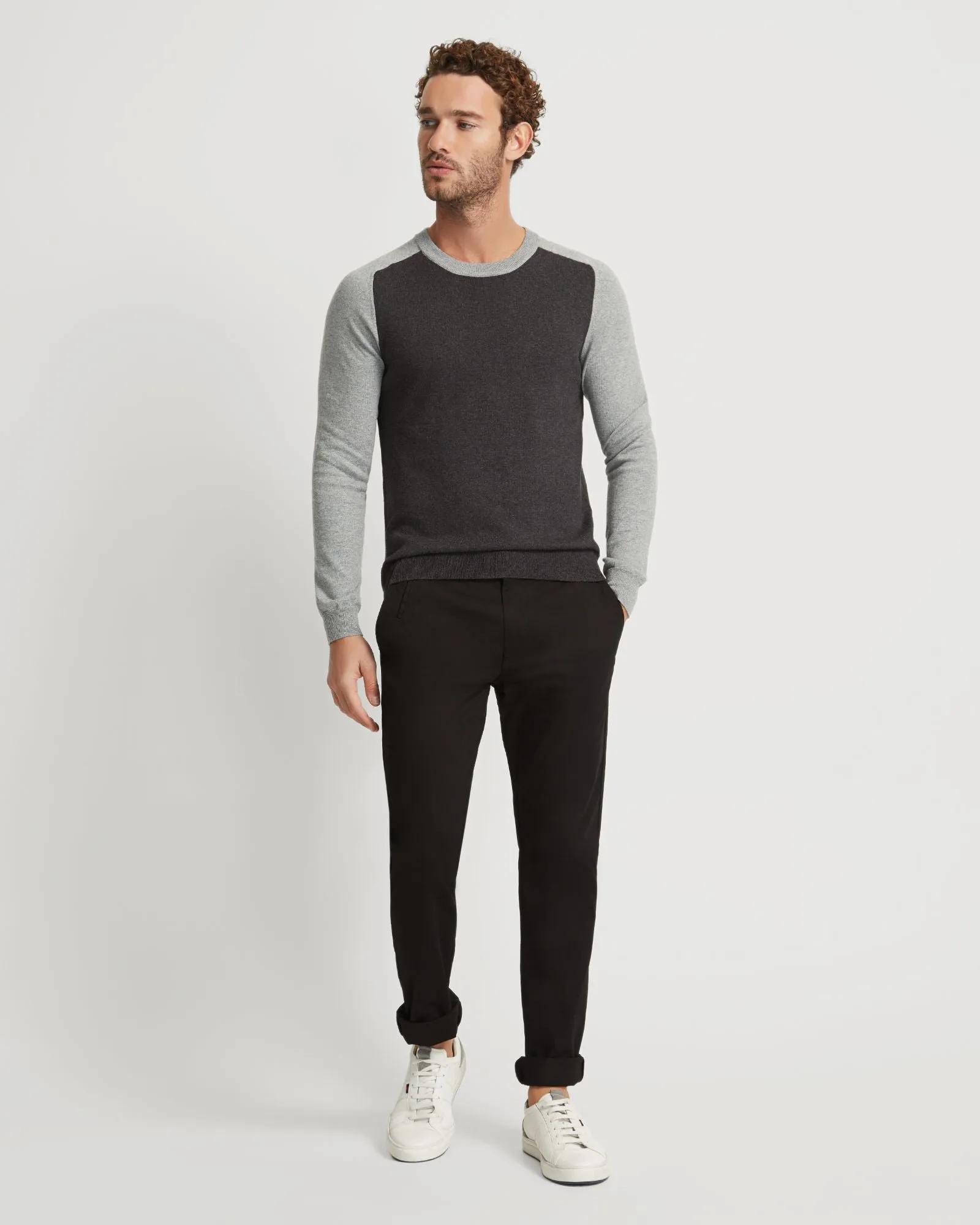 Finn Crew Neck Cashmere Blend Top