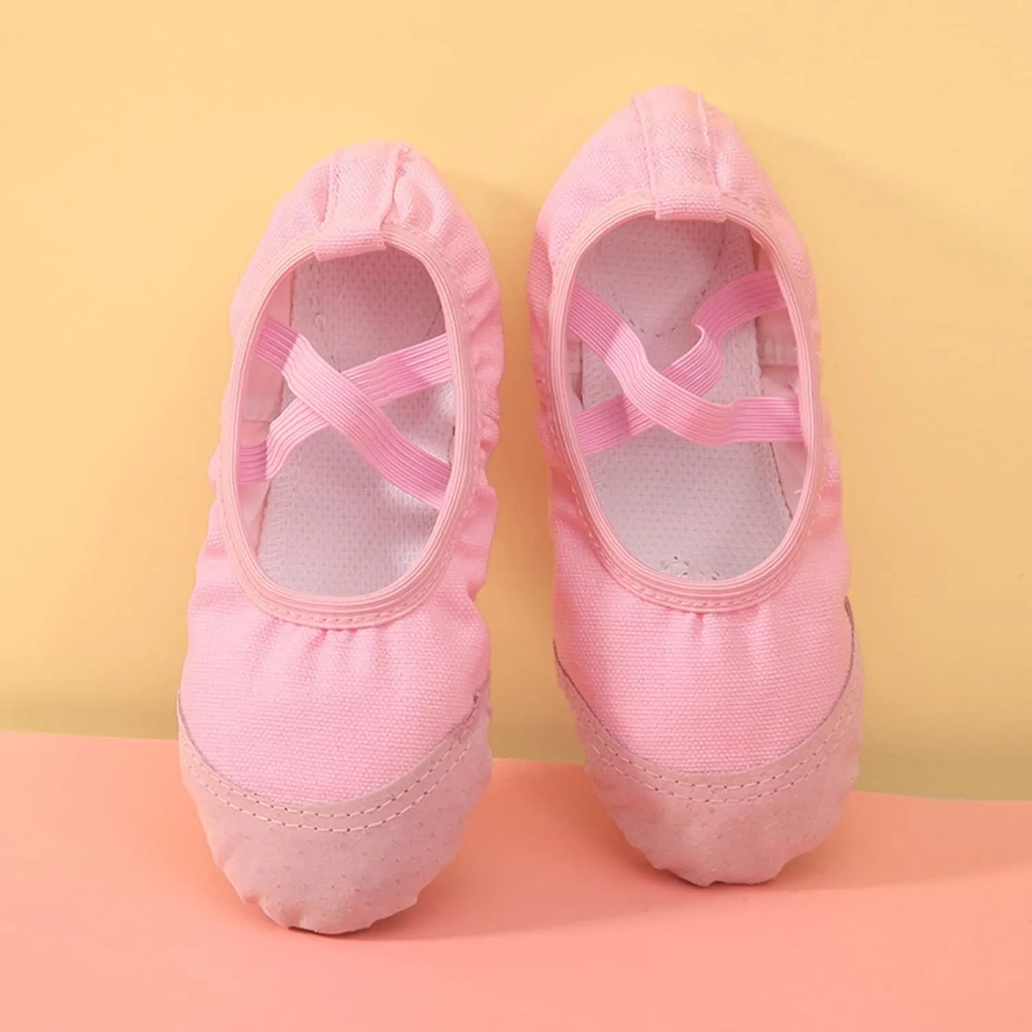 Girls Pi??k Ballet Shoes Toddler Canvas Ballet Slippers Dance Shoes for Boys/Little Kid/Big Kid Ballet Shoes for Girls