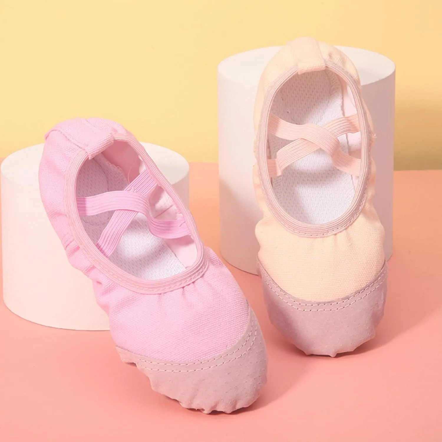 Girls Pi??k Ballet Shoes Toddler Canvas Ballet Slippers Dance Shoes for Boys/Little Kid/Big Kid Ballet Shoes for Girls