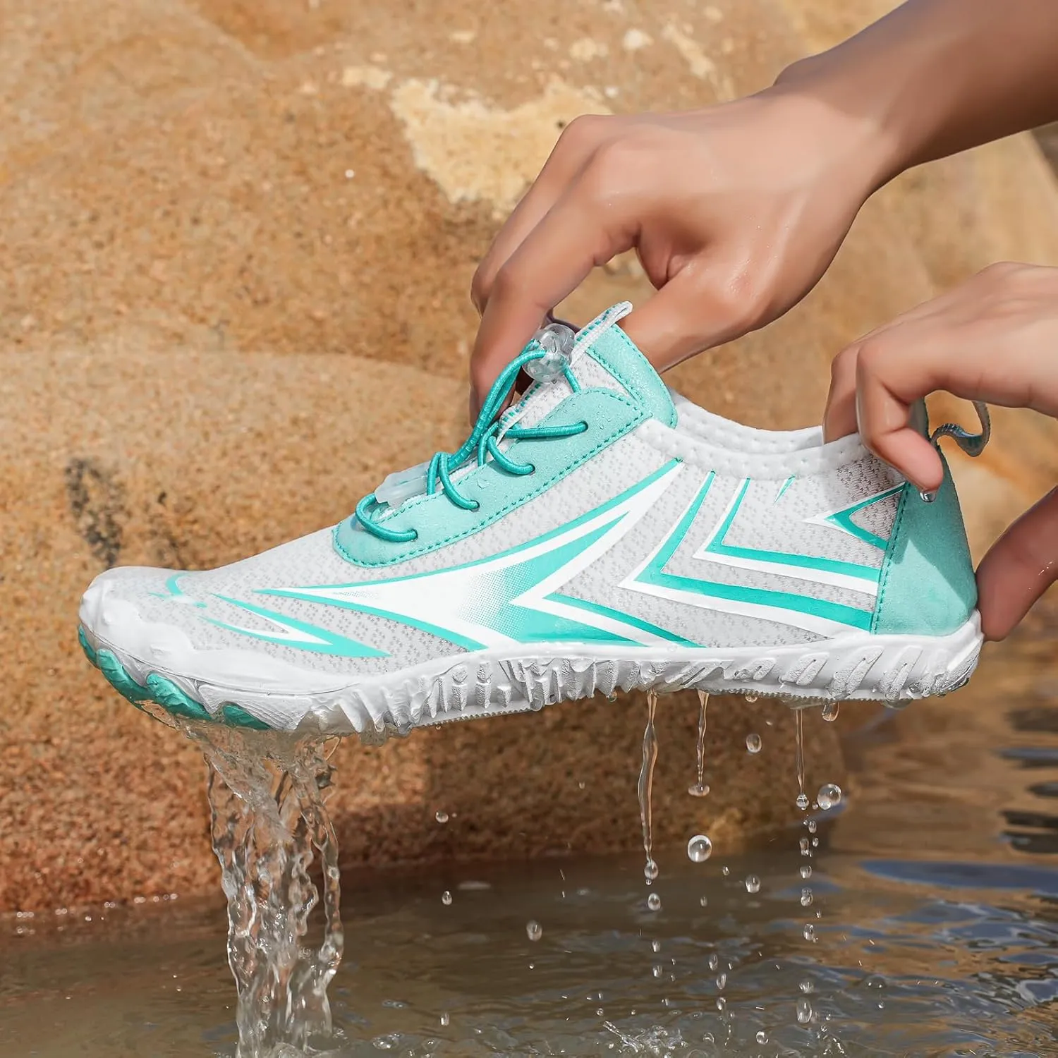 Grounding Shoes for Women Fashion Athletic Hiking Water Sneakers Non-Slip Fashion Hiking Shoe Breathable Grounded Footwear Lightweight Hike Barefoot Shoes Beach Outdoor Water Sports Shoe