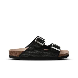 Hawaii Black Raffia Sandals