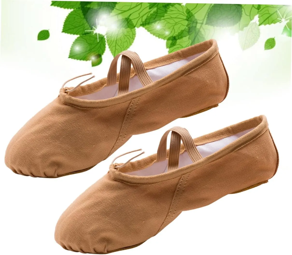 Healifty 1 Pair Princess Ballet Shoes Ballet Dancer Shoes Girls Ballet Flats Ballet Practice Shoes Flats Canvas Dance Shoes Barre Ballet Shoes Ballet Slipper Girl Child Dancing Shoes Aldult