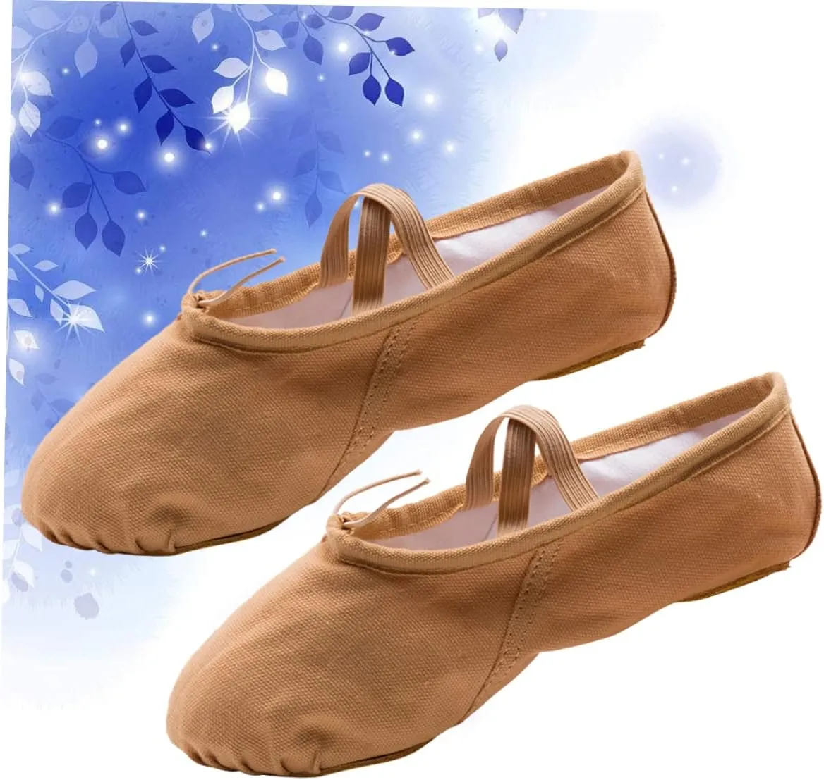 Healifty 1 Pair Princess Ballet Shoes Ballet Dancer Shoes Girls Ballet Flats Ballet Practice Shoes Flats Canvas Dance Shoes Barre Ballet Shoes Ballet Slipper Girl Child Dancing Shoes Aldult