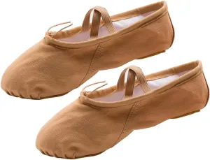 Healifty 1 Pair Princess Ballet Shoes Ballet Dancer Shoes Girls Ballet Flats Ballet Practice Shoes Flats Canvas Dance Shoes Barre Ballet Shoes Ballet Slipper Girl Child Dancing Shoes Aldult