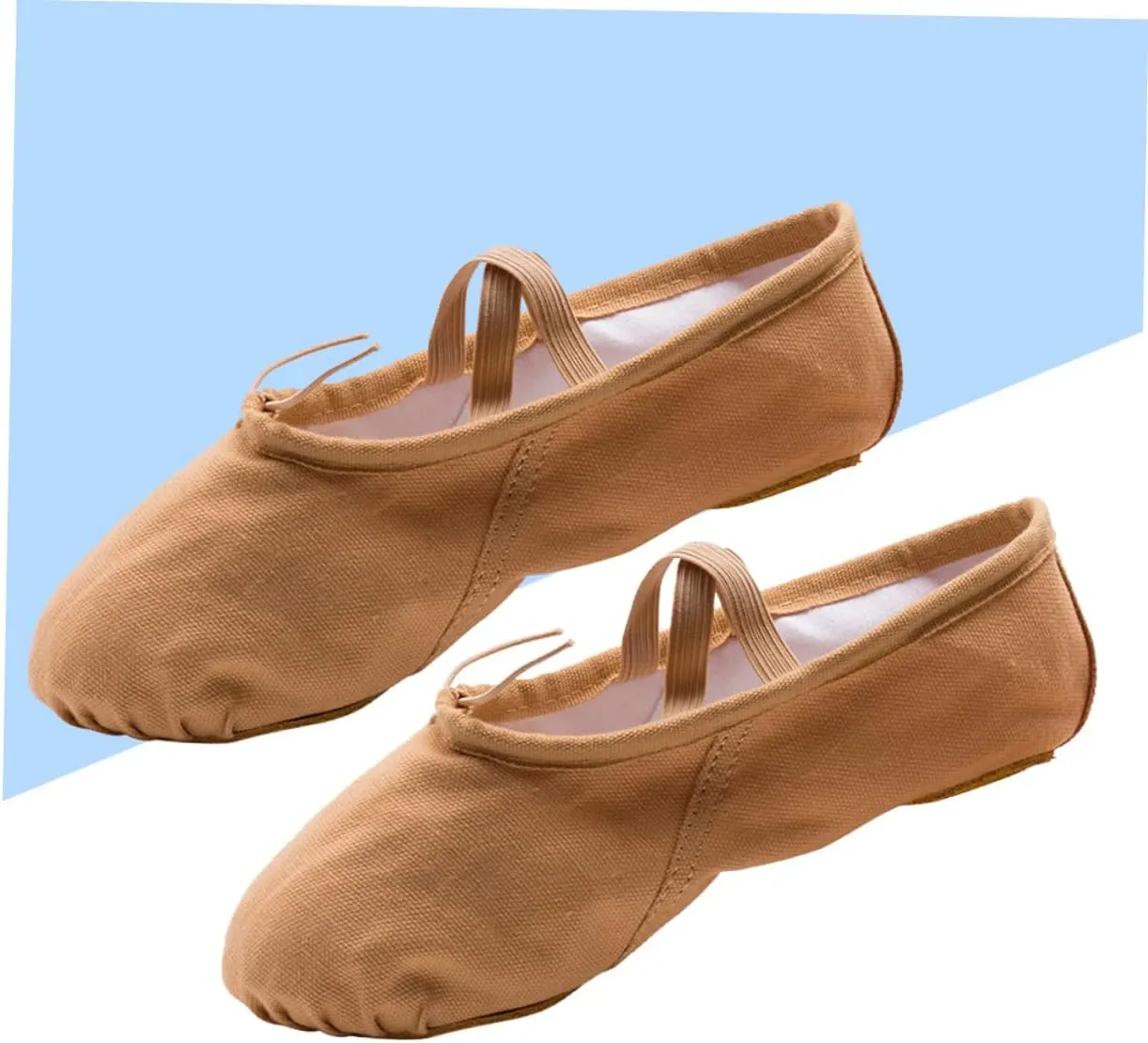 Healifty 1 Pair Princess Ballet Shoes Ballet Dancer Shoes Girls Ballet Flats Ballet Practice Shoes Flats Canvas Dance Shoes Barre Ballet Shoes Ballet Slipper Girl Child Dancing Shoes Aldult