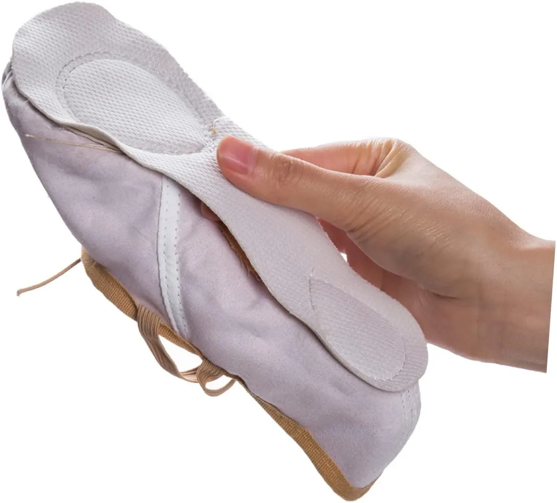 Healifty 1 Pair Princess Ballet Shoes Ballet Dancer Shoes Girls Ballet Flats Ballet Practice Shoes Flats Canvas Dance Shoes Barre Ballet Shoes Ballet Slipper Girl Child Dancing Shoes Aldult