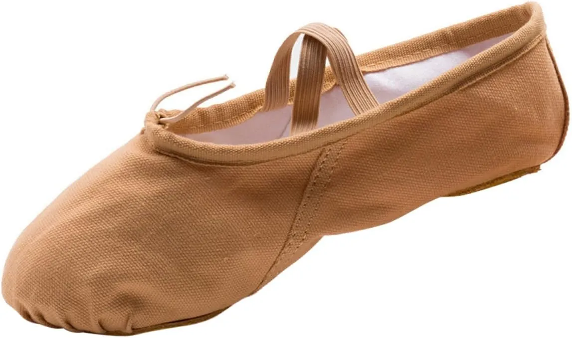 Healifty 1 Pair Princess Ballet Shoes Ballet Dancer Shoes Girls Ballet Flats Ballet Practice Shoes Flats Canvas Dance Shoes Barre Ballet Shoes Ballet Slipper Girl Child Dancing Shoes Aldult