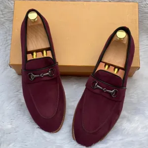 Jack Marc Fashion Suede Leather Moccasins