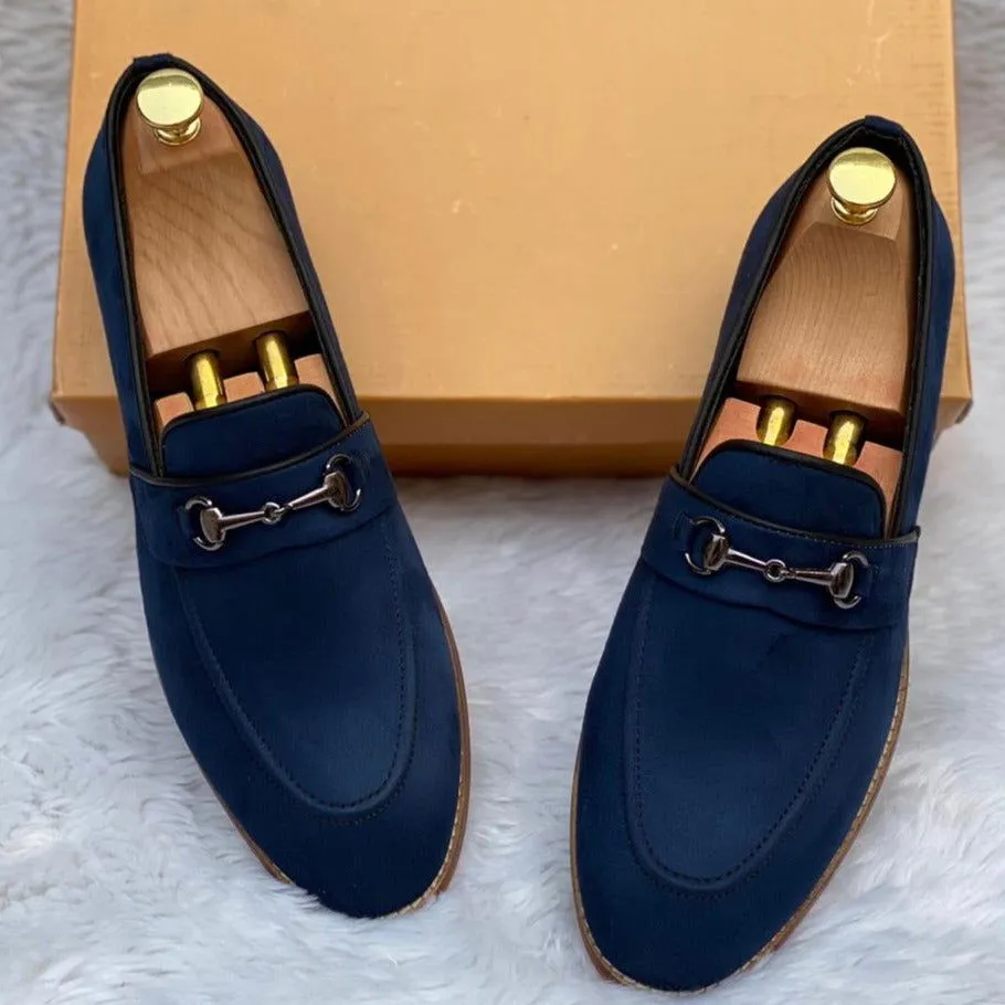Jack Marc Fashion Suede Leather Moccasins
