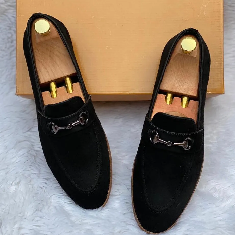 Jack Marc Fashion Suede Leather Moccasins
