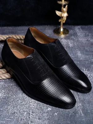 Jet Black Handmade Premium Italian Leather Derby Shoes