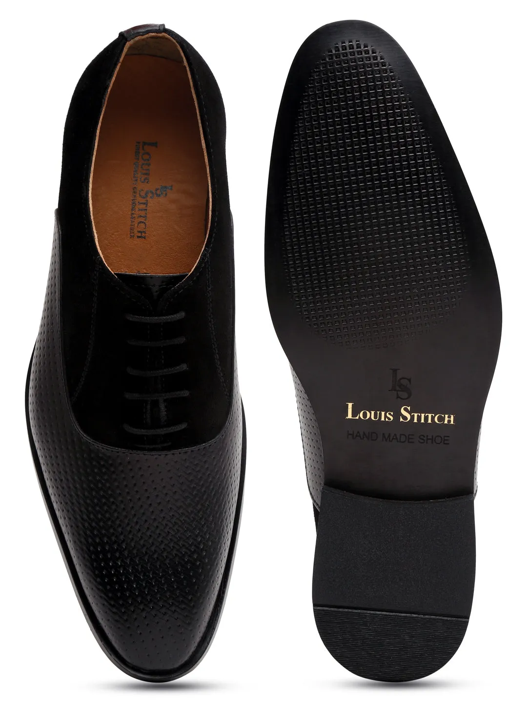 Jet Black Handmade Premium Italian Leather Derby Shoes