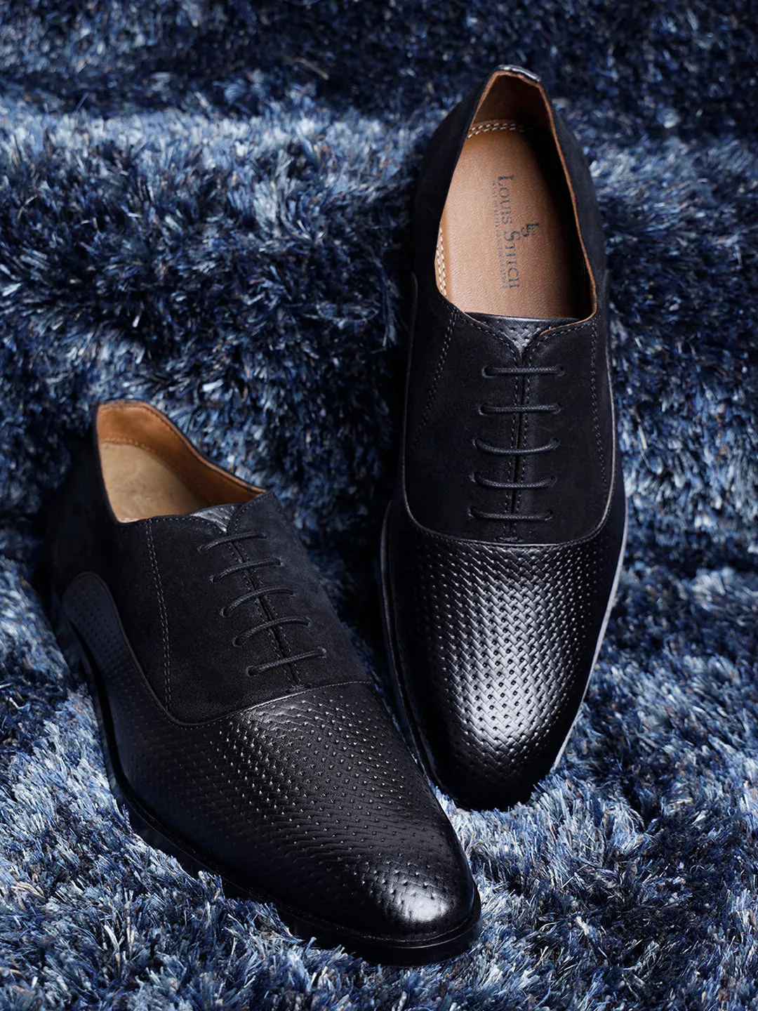 Jet Black Handmade Premium Italian Leather Derby Shoes