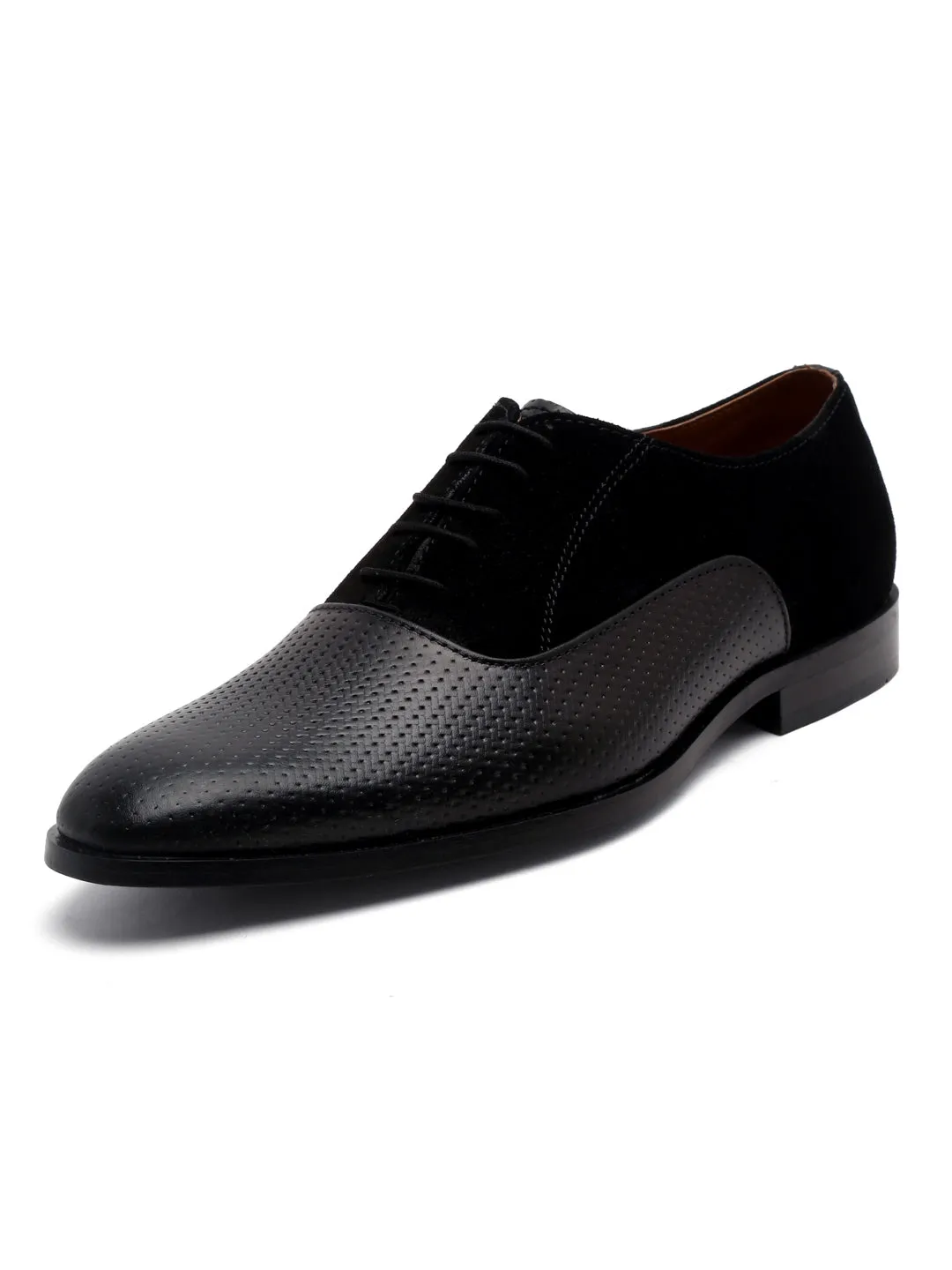 Jet Black Handmade Premium Italian Leather Derby Shoes
