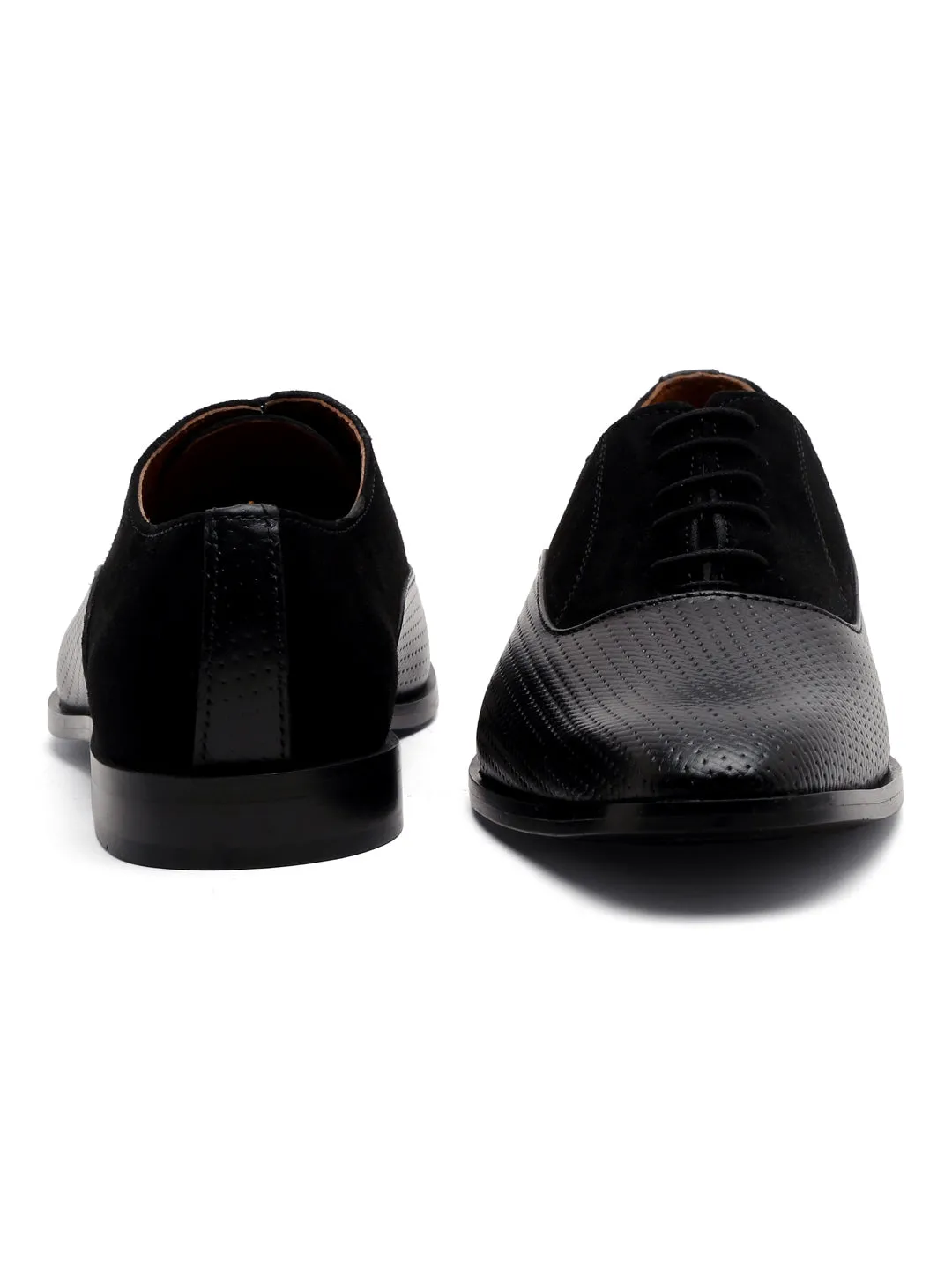 Jet Black Handmade Premium Italian Leather Derby Shoes