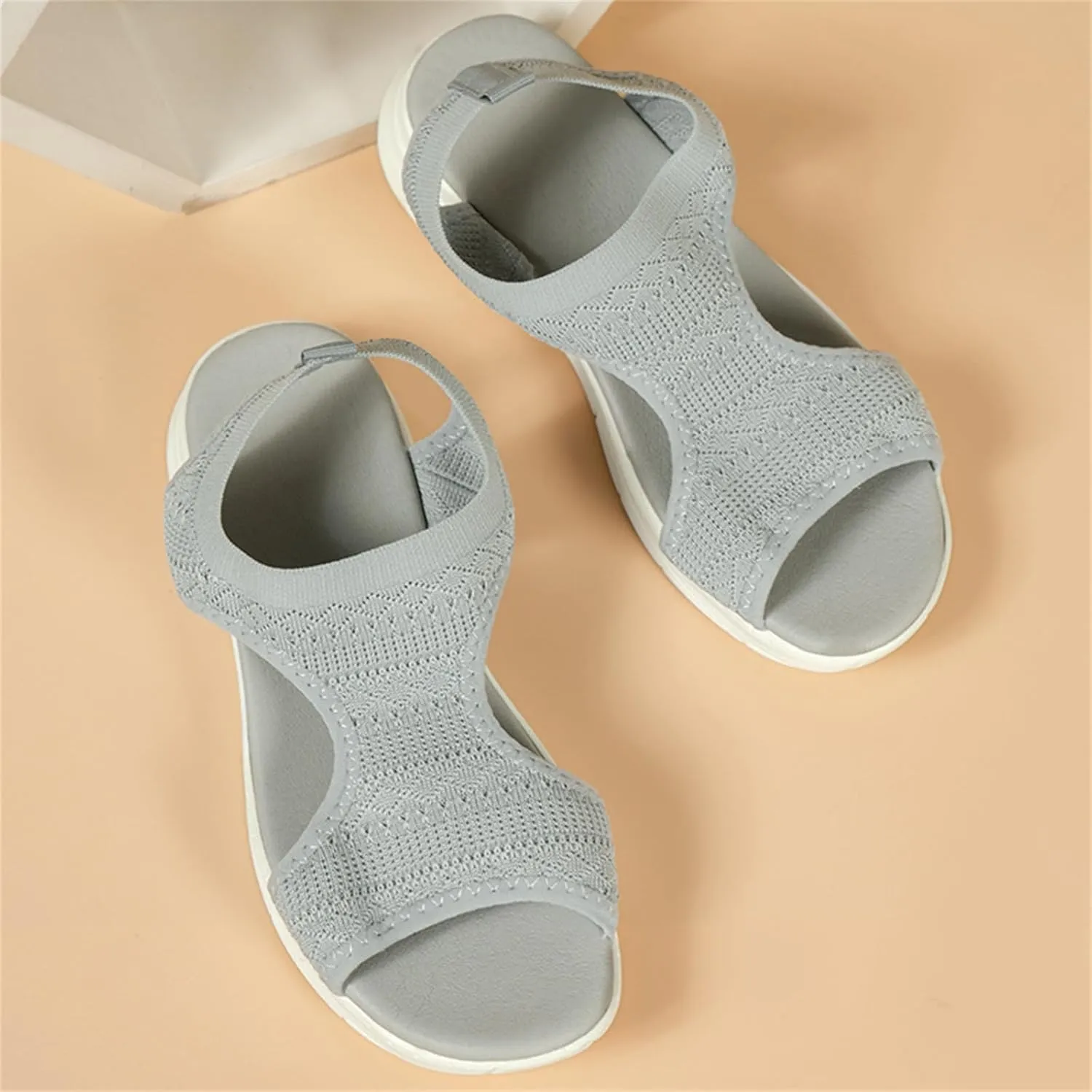 Ladmiple Sandals Women Comfortable Cute Orthopedic Sandals Arch Support Orthotic Flip Flops Dressy Summer Walking Beach Shoes