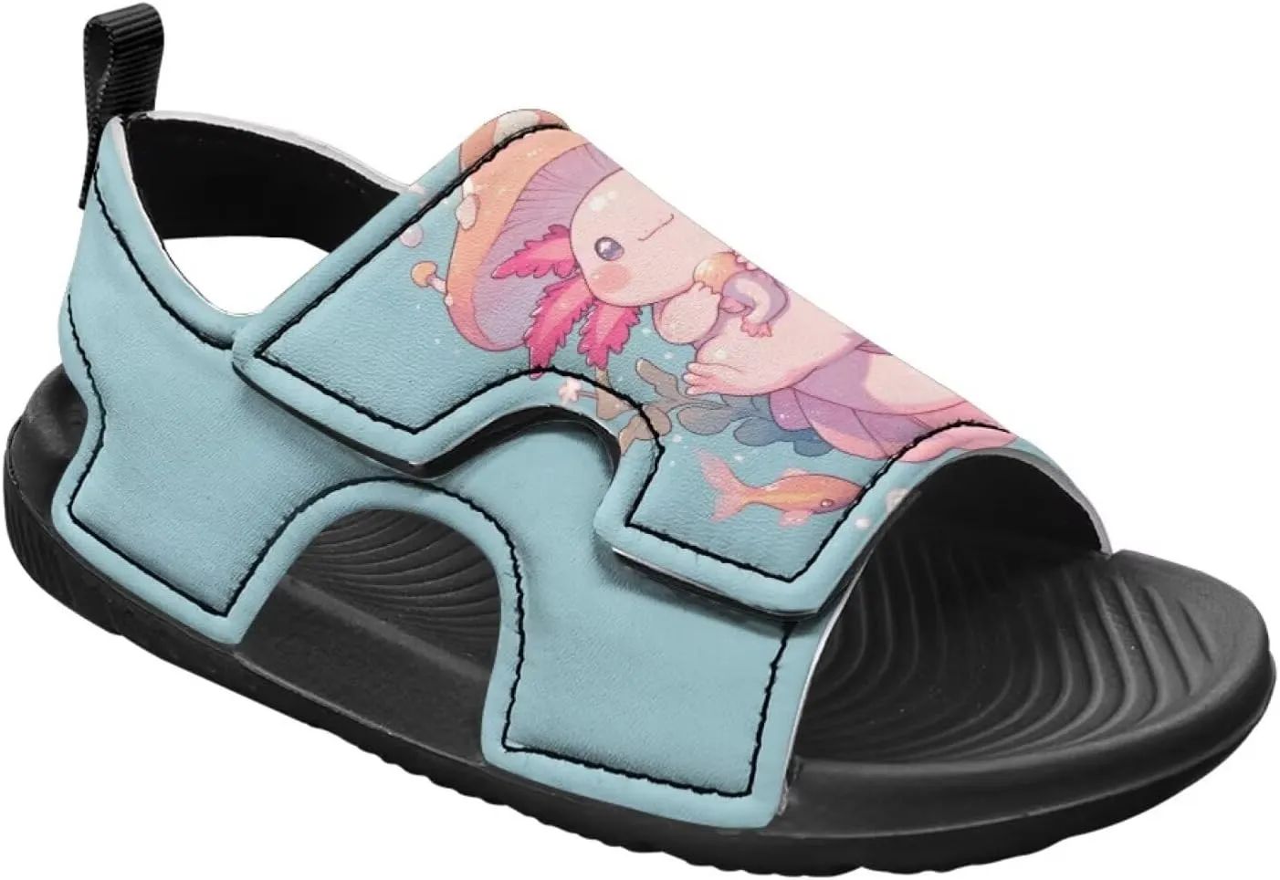 Little Girls Axolotl Star Sport Sandals Kids Toddler Causal Open Toe Outdoor Summer Shoes Hiking Water Sandals