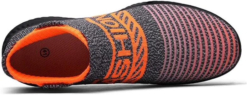 LLTMALL Non-Slip Sock Walking Sneakers Lightweight Knit Athletic Casual Slip-on Shoes for Women