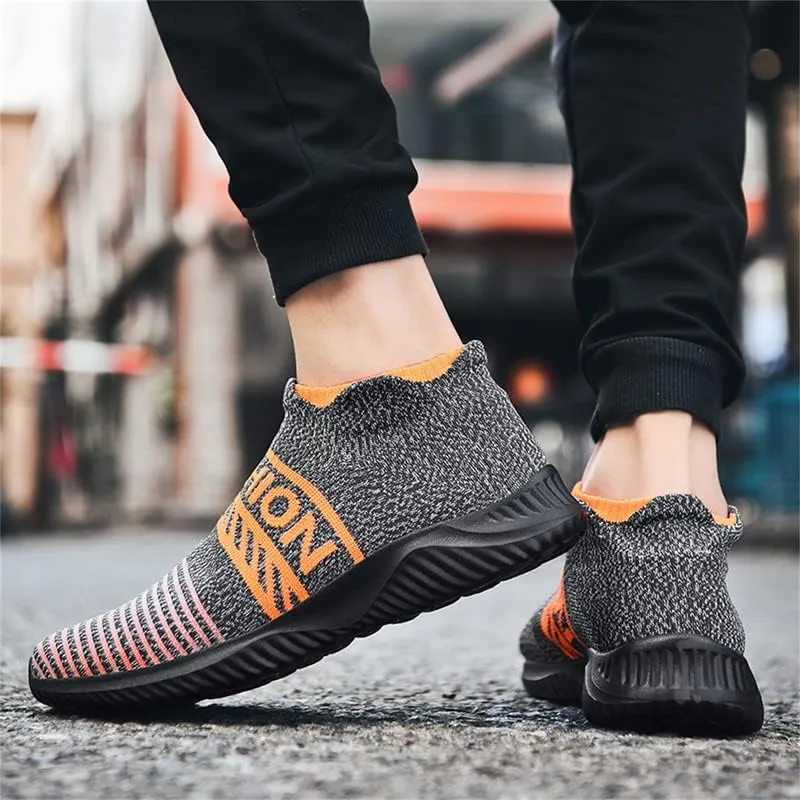 LLTMALL Non-Slip Sock Walking Sneakers Lightweight Knit Athletic Casual Slip-on Shoes for Women
