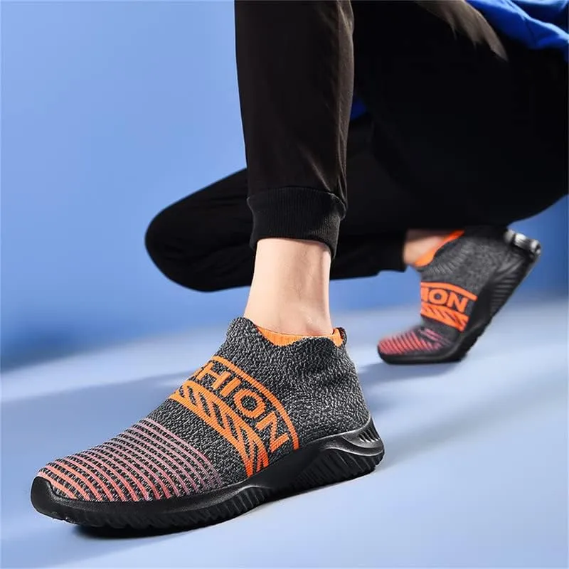 LLTMALL Non-Slip Sock Walking Sneakers Lightweight Knit Athletic Casual Slip-on Shoes for Women