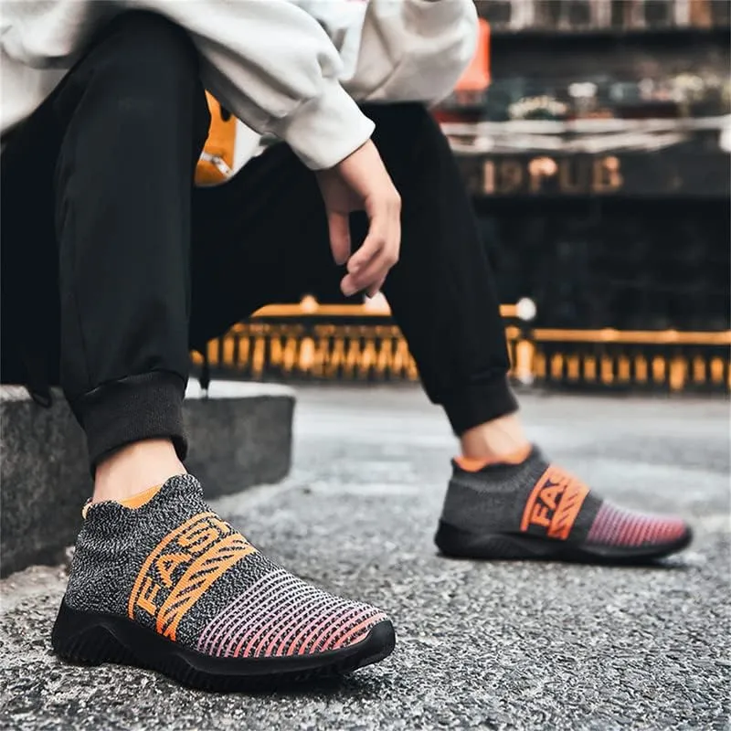 LLTMALL Non-Slip Sock Walking Sneakers Lightweight Knit Athletic Casual Slip-on Shoes for Women