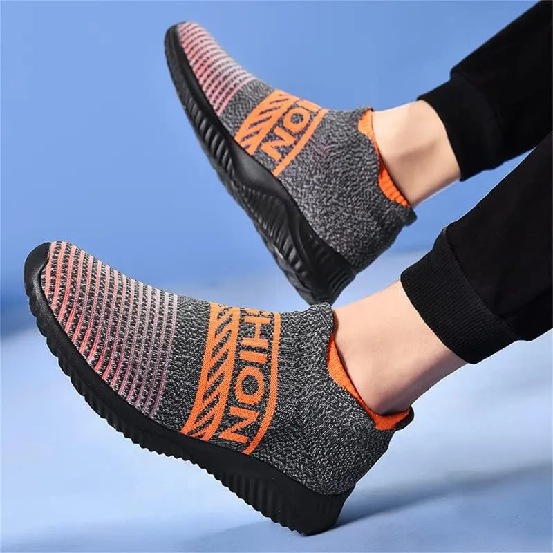 LLTMALL Non-Slip Sock Walking Sneakers Lightweight Knit Athletic Casual Slip-on Shoes for Women
