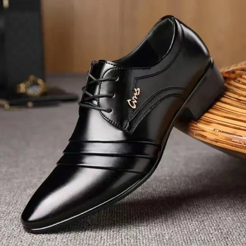 Luxury Mens Patent Leather Oxford Dress Shoes