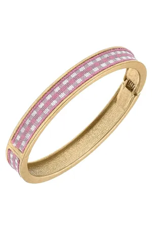 Makenzie Gingham Hinge Bangle